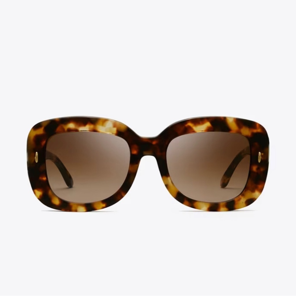 Tory Burch Miller Oversized Square Sunglasses, Vintage Tortoise